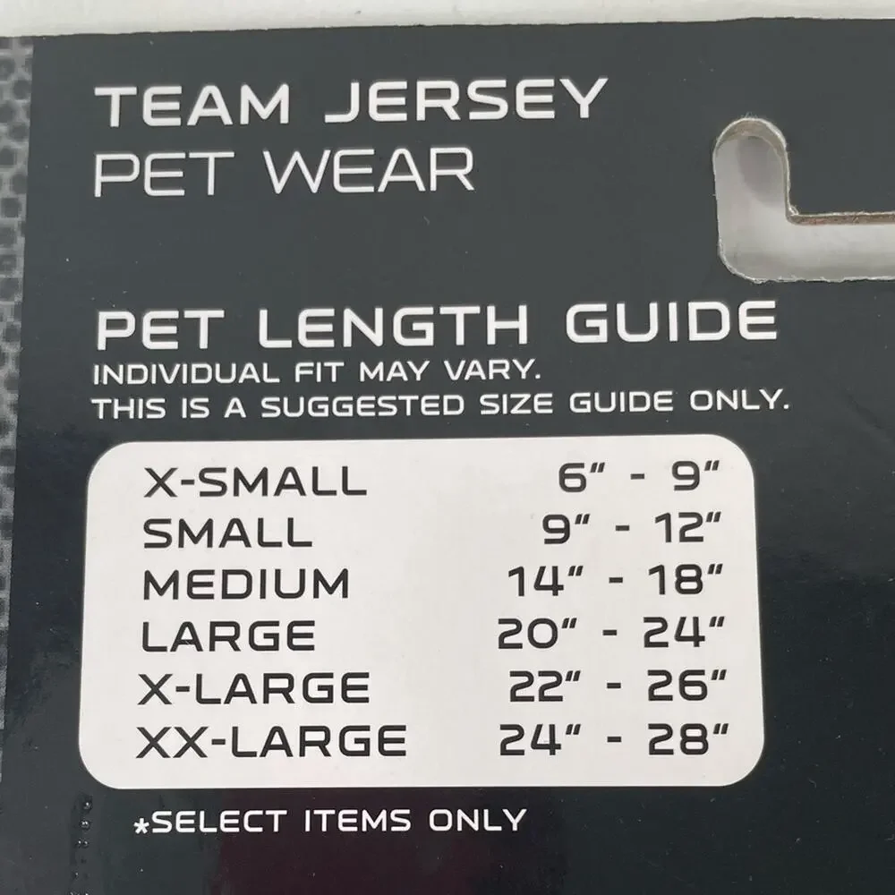 New England Patriots Dog Jersey Navy Size Large